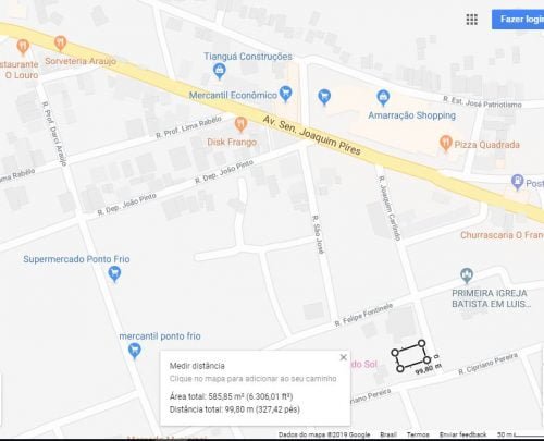 Terreno Luiz Correia, Rua Joaquim Carlindo, 600