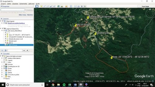 Area Reserva Mata Atlantica BR 116 PR/SP