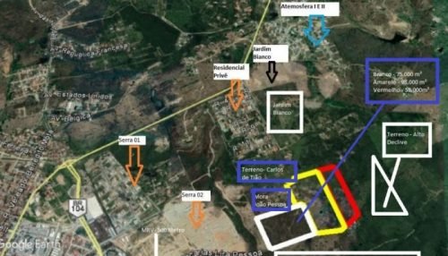 Vende-se três terrenos entre a divisa Lagoa Seca