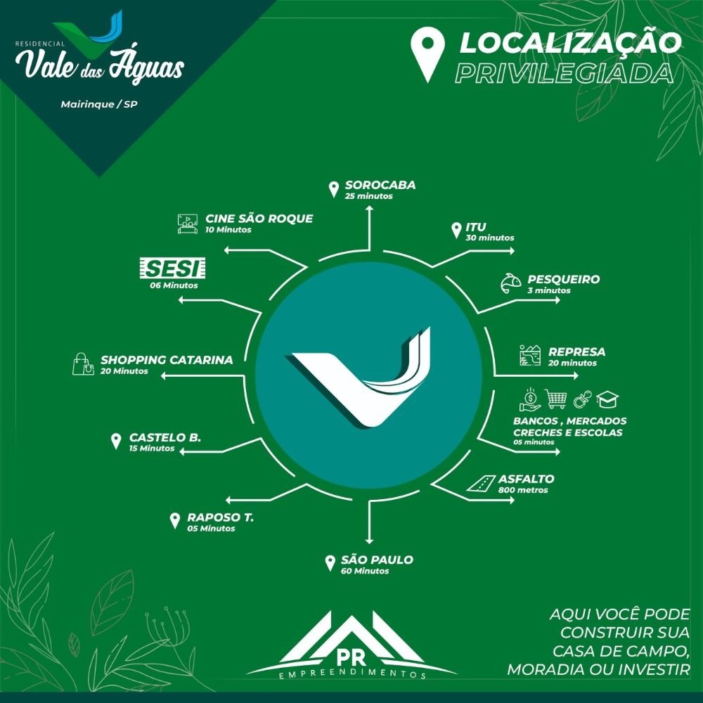 terreno a venda vale das aguas localização