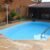 visão piscina e churrasqueira