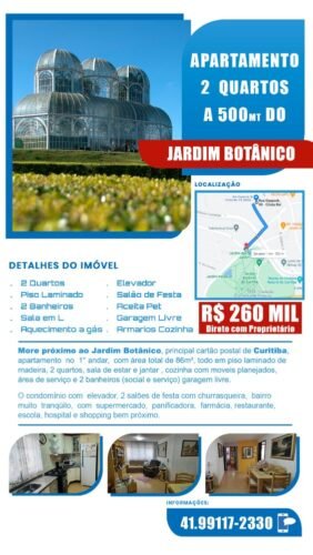 Oyapock 500mt Jardim Botânico Curitiba