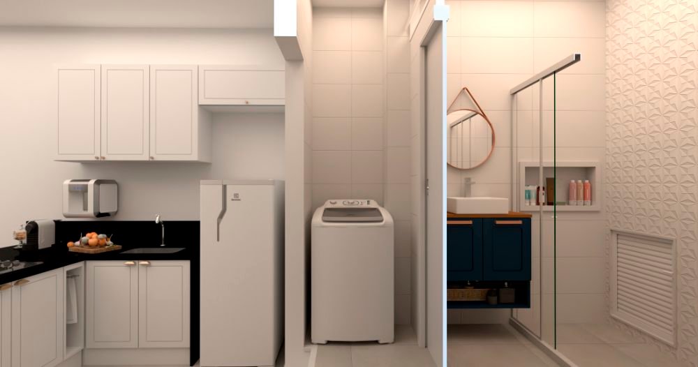 COZINHA 0ÁREA E BANHEIRO