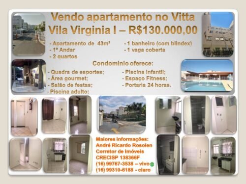 Vendo apartamento no Vitta