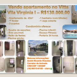 Vendo apartamento no Vitta