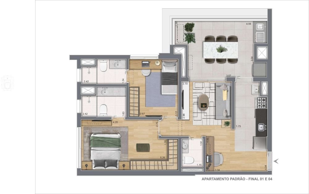 4 - planta - 77m-tipo