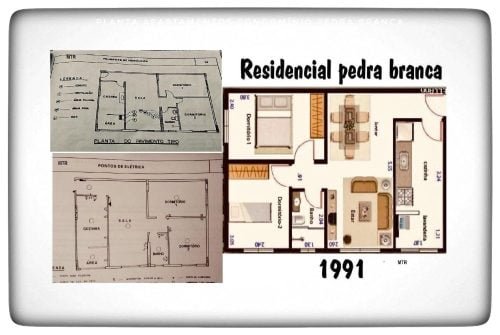 Planta aptos Condomínio Pedra Branca