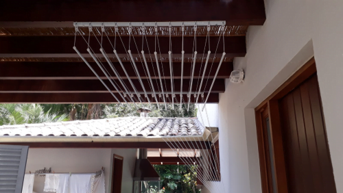 varal de manivela, varal para teto de gesso