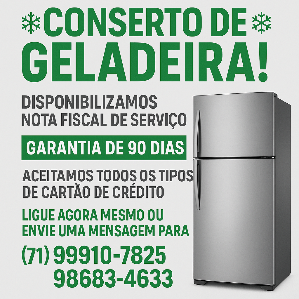 Conserto de Geladeira - Ligue Já!
