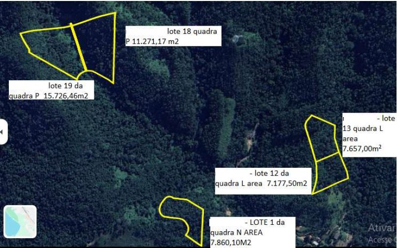5 LOTES COM LOTE QUADRA E AREA sm