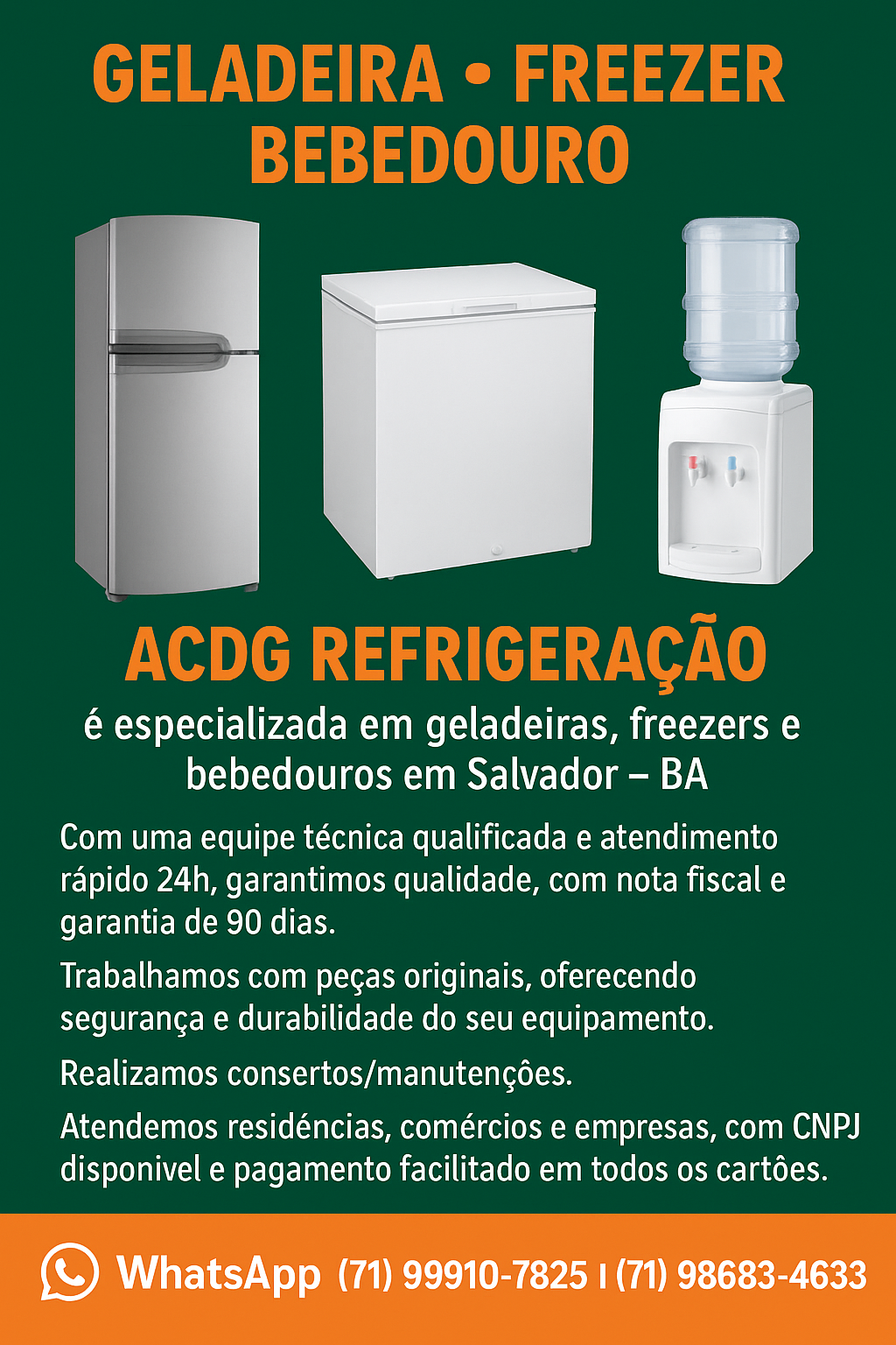 Refrigeração e Consertos ACDG Salvador
