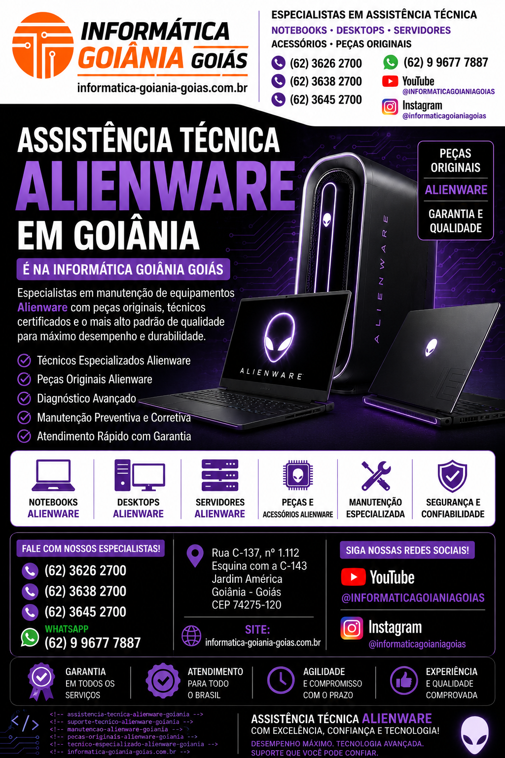 3-ASSISTÊNCIA-TECNICA-ALIENWARE-GOIÂNIA-GOIÁS - www.informatica-goiania-goias.com.br