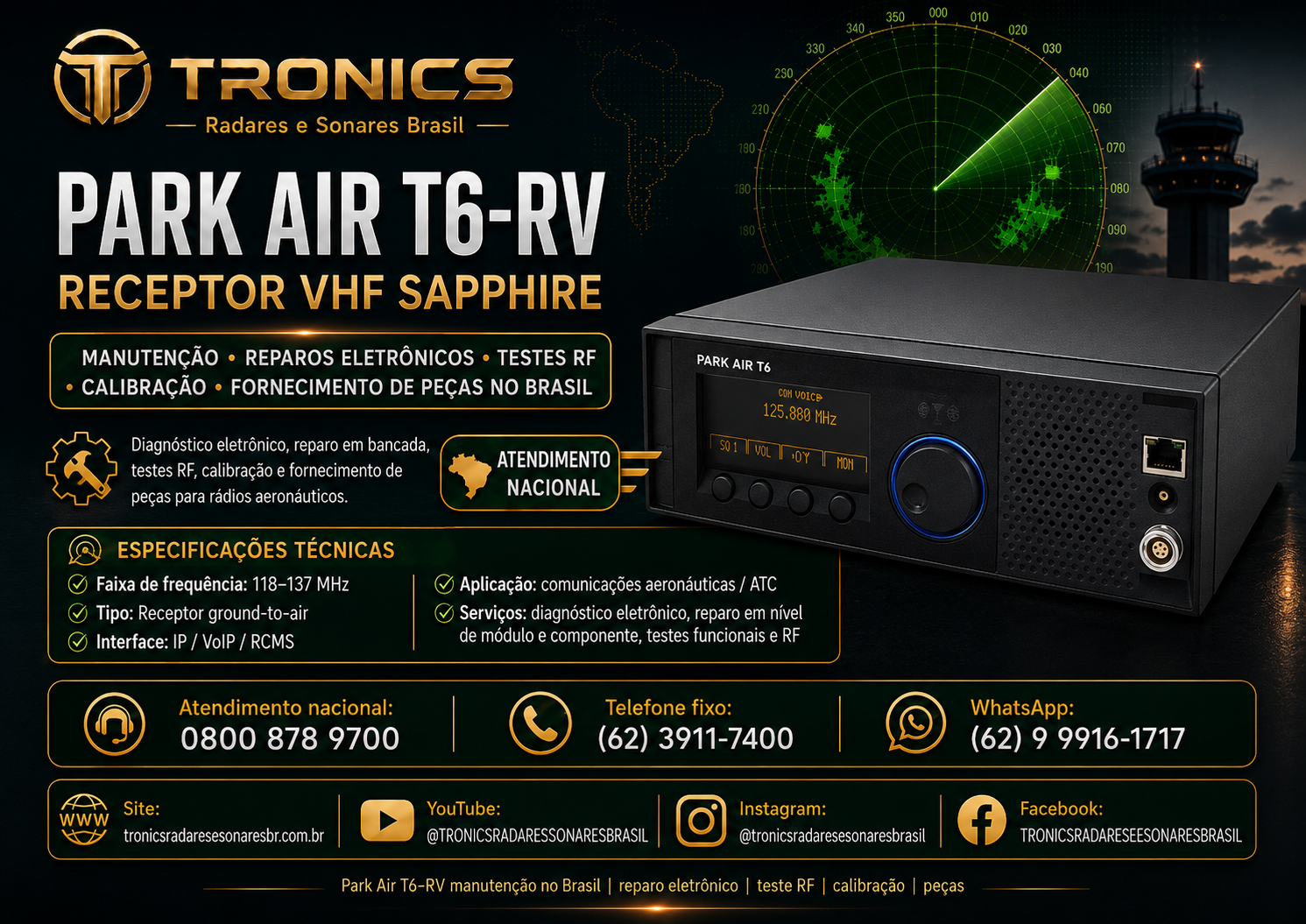 ASSISTÊNCIA-TÉCNICA-RECEPTOR-SAPPHIRE-PARH-AIR-T6-RV-NO-BRASIL-TRONICS-RADARES-E-SONARES